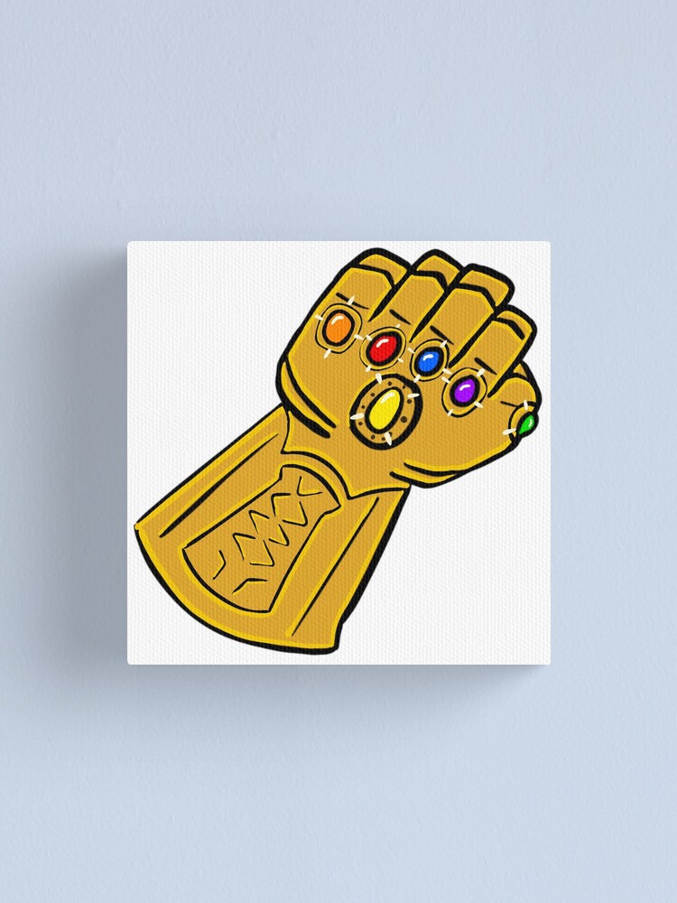 Thumbnail 1 of 3, Canvas Print, Infinity Gauntlet designed and sold by HallidayDesigns.