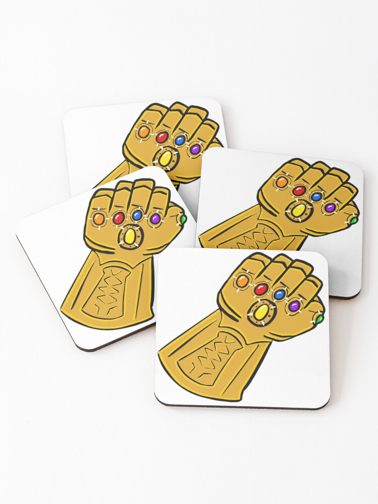 Thumbnail 1 of 5, Coasters (Set of 4), Infinity Gauntlet designed and sold by HallidayDesigns.