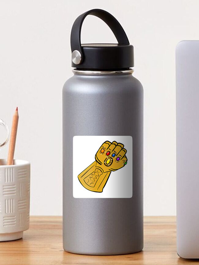Thumbnail 1 of 3, Sticker, Infinity Gauntlet designed and sold by HallidayDesigns.