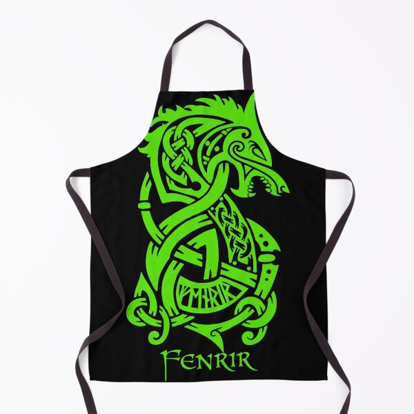 Item preview, Green Fenrir Wolf designed and sold by celthammerclub.