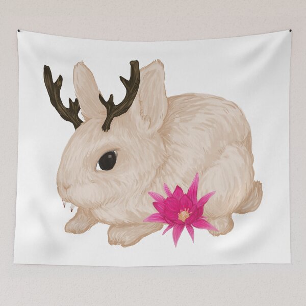 Item preview, Jackalope with Flower designed and sold by hello-jojo.