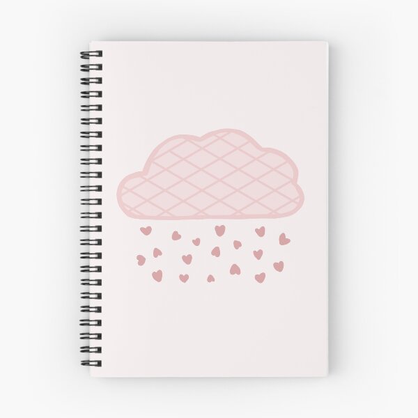 Item preview, Pink heart raining cloud/ darker version/ stripes designed and sold by muffinstandd.