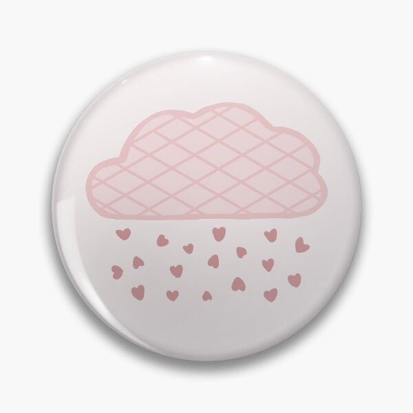 Item preview, Pink heart raining cloud/ darker version/ stripes designed and sold by muffinstandd.