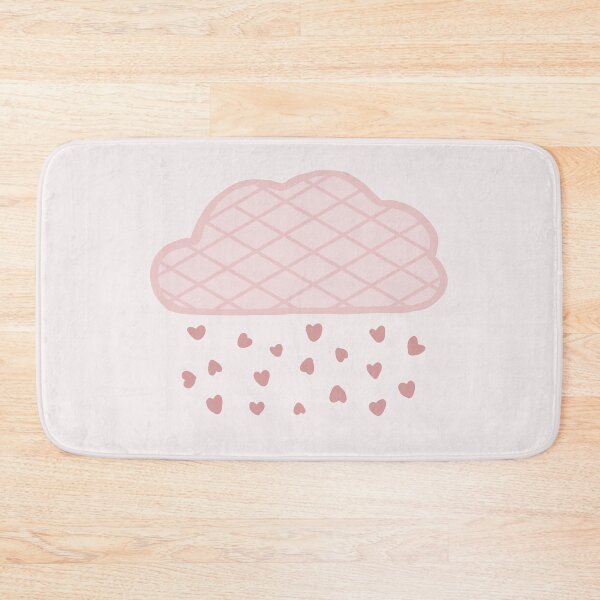 Item preview, Pink heart raining cloud/ darker version/ stripes designed and sold by muffinstandd.
