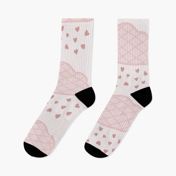 Item preview, Pink heart raining cloud/ darker version/ stripes designed and sold by muffinstandd.