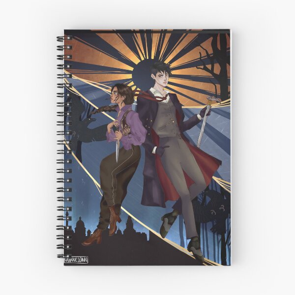 Item preview, Inej and Kaz Illustration  designed and sold by KahaneeBookshop.