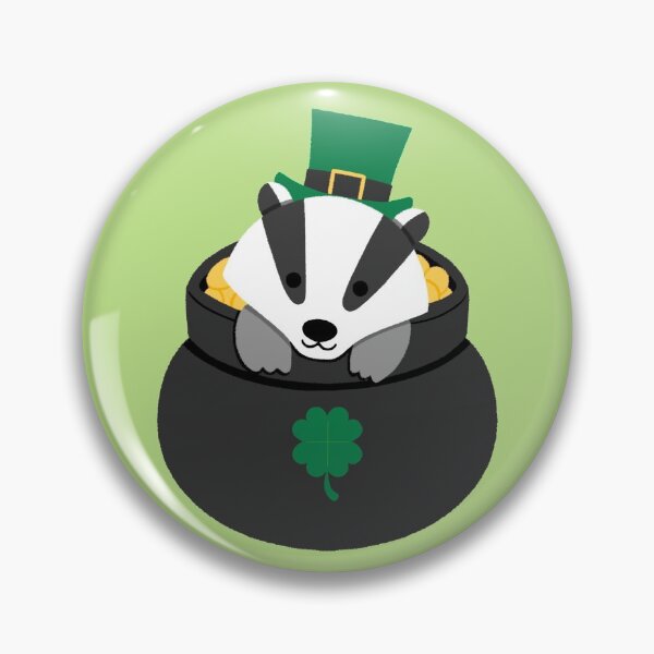 Item preview, Lucky Badger in a Gold Pot designed and sold by KTJoh.