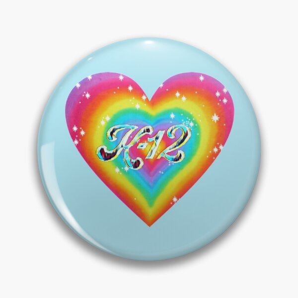 Item preview, rainbow k12 heart designed and sold by Claire quinns.
