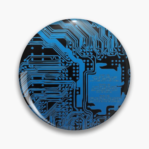 Item preview, Blue gradient computer electronic circuit, Asimov tribute. designed and sold by angelisart.
