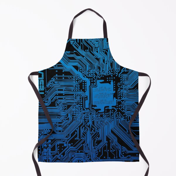 Item preview, Blue gradient computer electronic circuit, Asimov tribute. designed and sold by angelisart.
