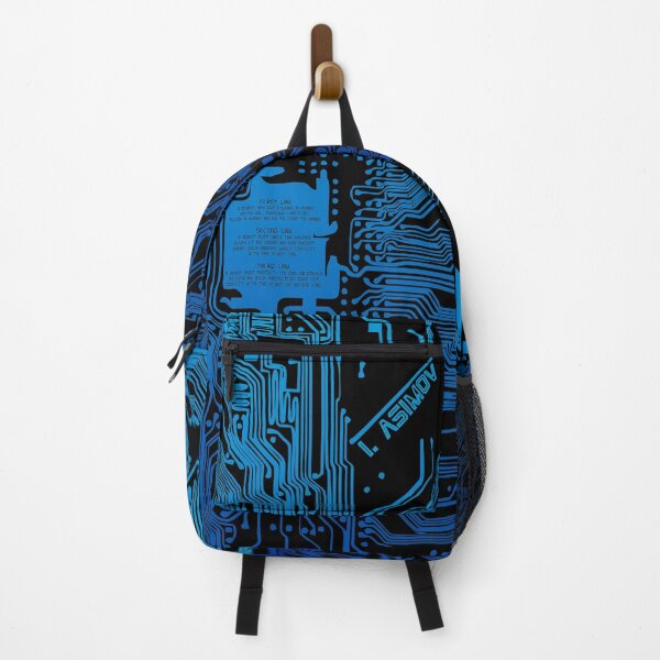 Item preview, Blue gradient computer electronic circuit, Asimov tribute. designed and sold by angelisart.
