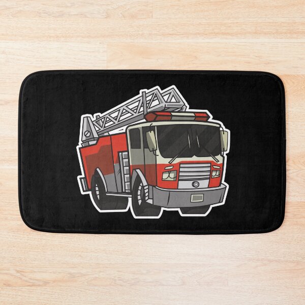 Item preview, Firetruck Illustration designed and sold by infleims.