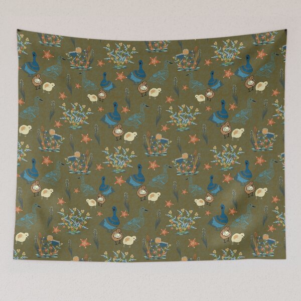Item preview, Duck and duckling melange in Kingfisher palette designed and sold by sueshorman.