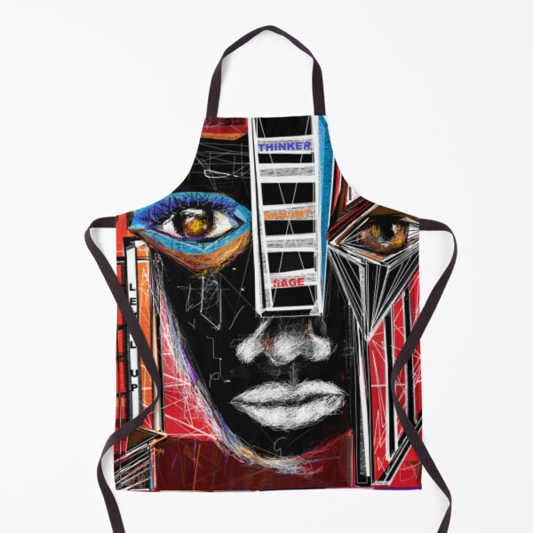 Item preview, The Thinker's Muse, Abstract Portrait designed and sold by Art With Impact – Statement Art & Apparel for Deep Thinkers.