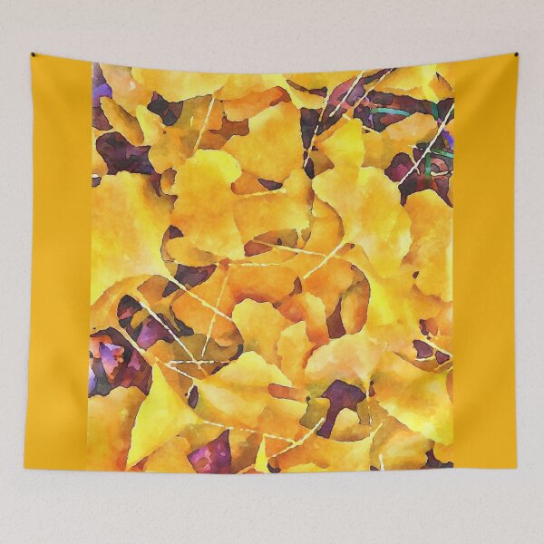 Item preview, Gingko Gold Impressions Minimalist art work designed and sold by EdwardMonet.