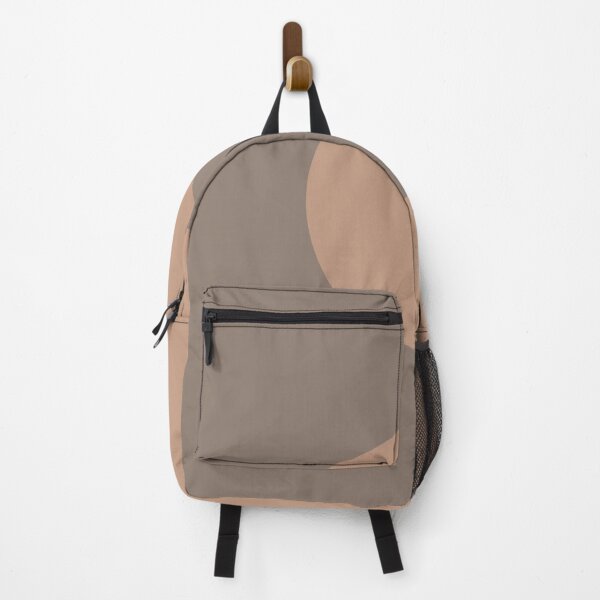 Item preview, Brown Clay Minimal Half Circle Design 2021 Color of the Year Canyon Dusk Plus Bridle Leather designed and sold by ColorOfTheYears.