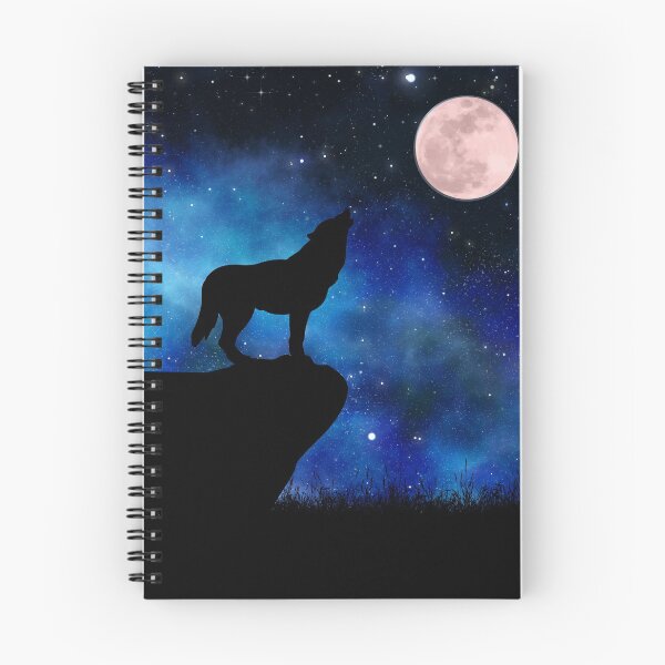 Item preview, Howling wolf and moon designed and sold by buhnka.