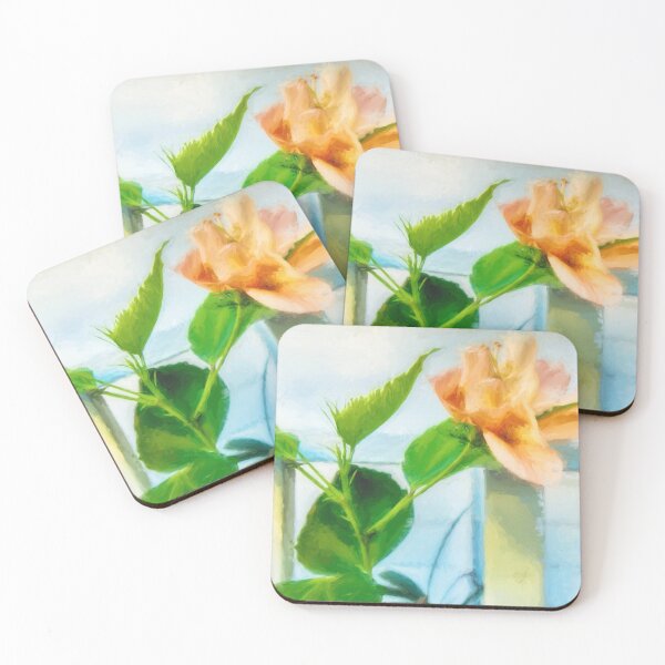 Item preview, Coral Hibiscus Cezanne designed and sold by Kay Brewer.