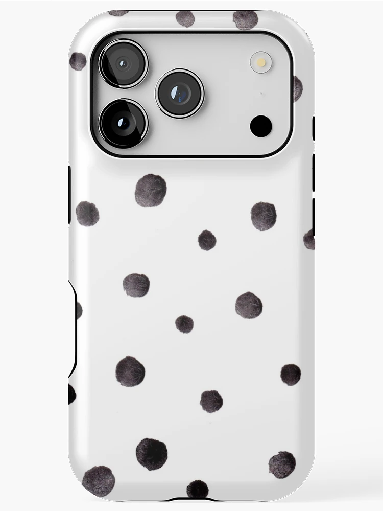 Thumbnail 1 of 4, iPhone Case, Pattern With black Rond designed and sold by uranus-art.