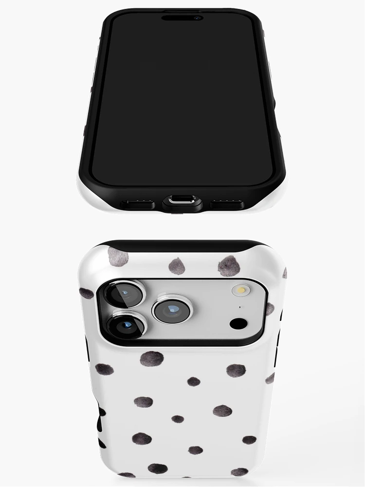 Thumbnail 3 of 4, iPhone Case, Pattern With black Rond designed and sold by uranus-art.