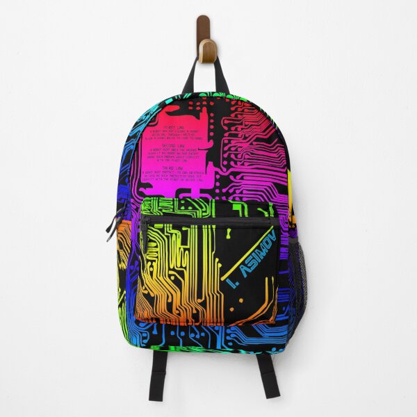 Item preview, RGB color gradient computer electronic circuit, Asimov tribute. designed and sold by angelisart.