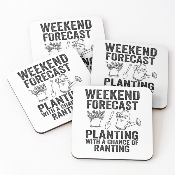 Item preview, Weekend Forecast Planting With A Chance of Ranting Gardening Gift Gardener Plants designed and sold by Stronzi.