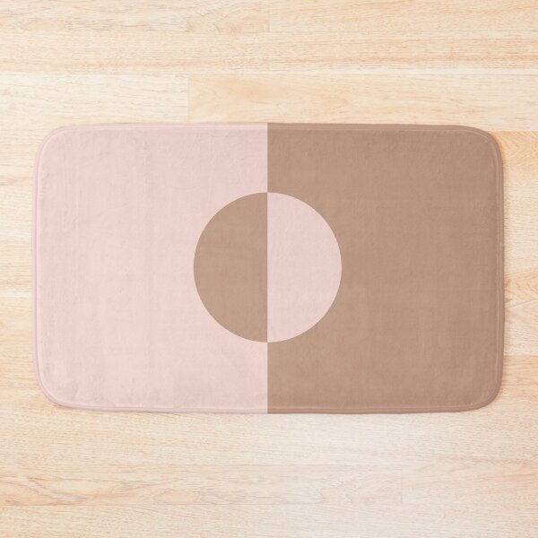Item preview, Brown Pastel Pink Minimal Half Circle Design 2021 Color of the Year Canyon Dusk Plus Cupcake Pink designed and sold by ColorOfTheYears.