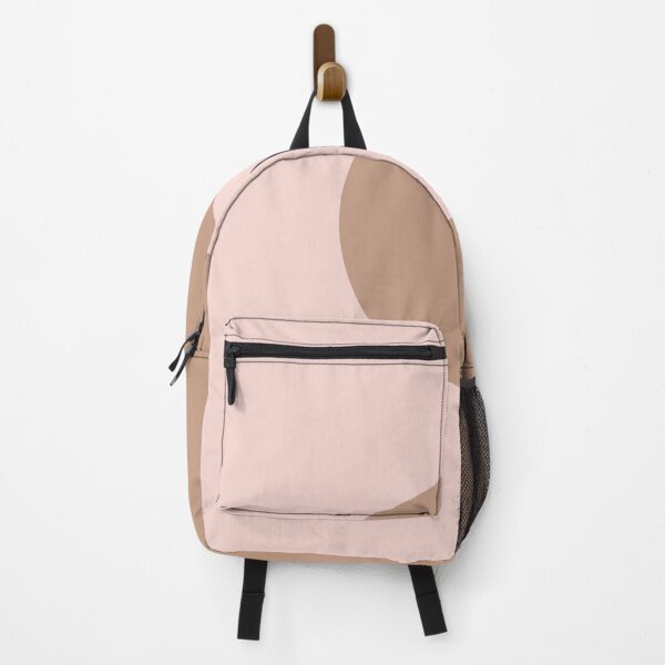 Item preview, Brown Pastel Pink Minimal Half Circle Design 2021 Color of the Year Canyon Dusk Plus Cupcake Pink designed and sold by ColorOfTheYears.