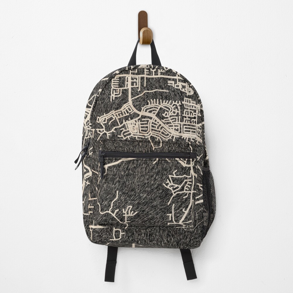 Vista previa del artículo con la obra «Mochila», diseñado y vendido por InkMaps.
