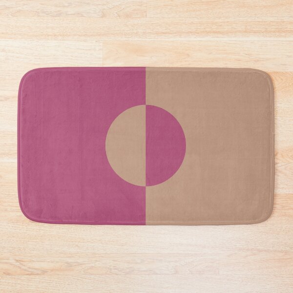 Item preview, Brown Dark Pink Minimal Half Circle Design 2021 Color of the Year Canyon Dusk Plus Diva Glam designed and sold by ColorOfTheYears.