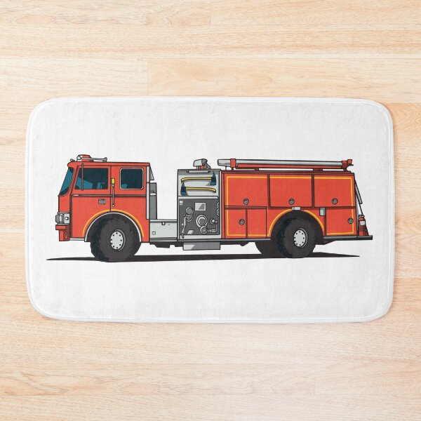 Item preview, Firetruck Illustration designed and sold by infleims.