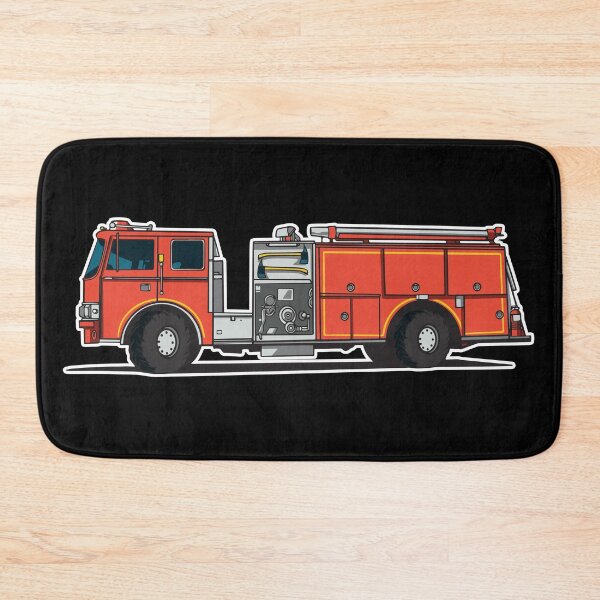 Item preview, Firetruck Illustration designed and sold by infleims.