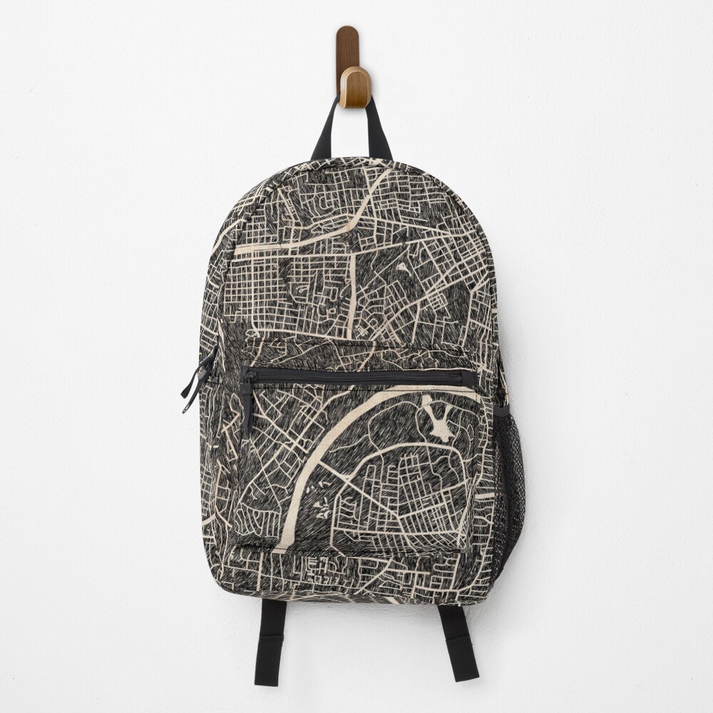 Vista previa del artículo con la obra «Mochila», diseñado y vendido por InkMaps.