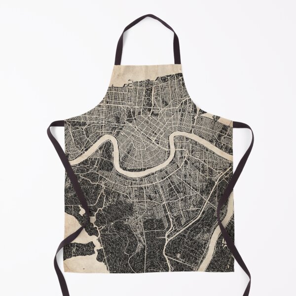 Item preview, NEW ORLEANS map Louisiana Ink lines 2 designed and sold by InkMaps.