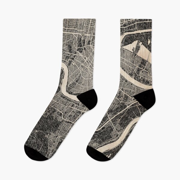 Item preview, NEW ORLEANS map Louisiana Ink lines 2 designed and sold by InkMaps.