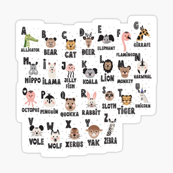 Item preview, Animal Alphabet ABC Kids Kindergarten Preschool designed and sold by maniac3000.