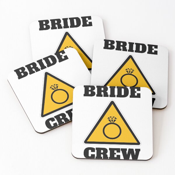 Item preview, Caution bride crew I do, bridesmaid, team bride designed and sold by daguilon.