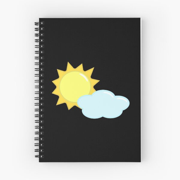 Artikelvorschau, Nettes Sonnen- und Wolkenwetter-Symbol in Schwarz entworfen und verkauft von Kelly Leung.