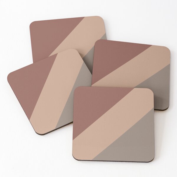Item preview, Brown Dark Red Minimal Diagonal Stripe Pattern 2021 Color of the Year Canyon Dusk Plus Bridle Leather & Spice designed and sold by ColorOfTheYears.
