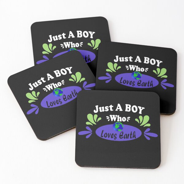Item preview, Funny Sayings quotes Just A Boy Who Loves Earth, gift idea for boy, men, for lovers Earth, Climate and environment designed and sold by Mac Store.