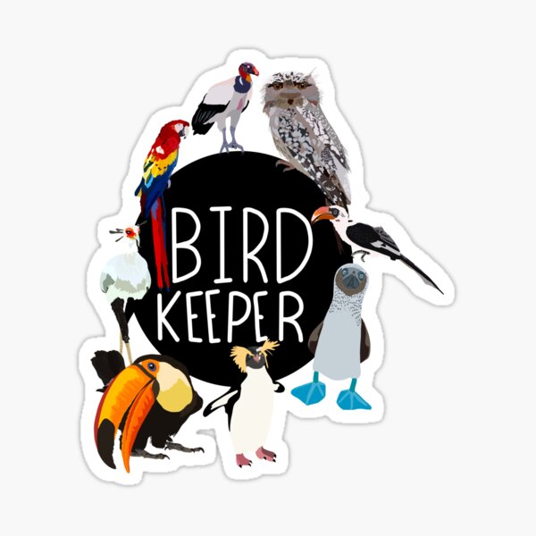 Item preview, B is for Bird Keeper,Bird Keeper Design – Dedicated Care and Conservation of Avian Wildlife Artwork designed and sold by PrettylittlepastelUk.