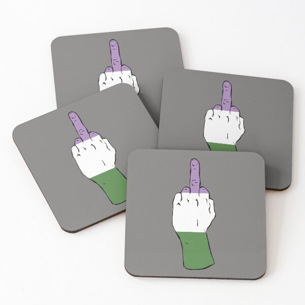 Item preview, Genderqueer Pride Middle Finger designed and sold by Alrkeaton.