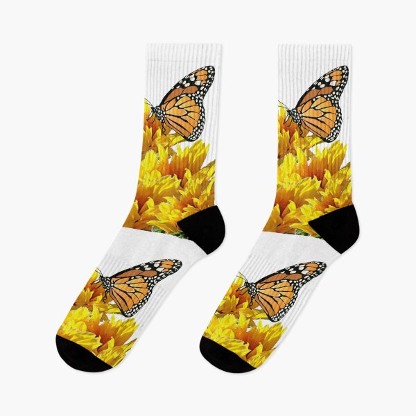 Item preview, SUNFLOWER GARDEN & MONARCH BUTTERFLIES ABSTRACT ART designed and sold by sharlesart.