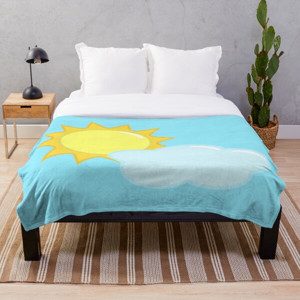 Item preview, Cute Sun and Cloud Weather Icon in Light Blue designed and sold by Kelly Leung.