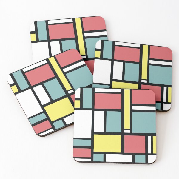Item preview, Mondrian Pastel tshirt - home decor designed and sold by Ga Na.