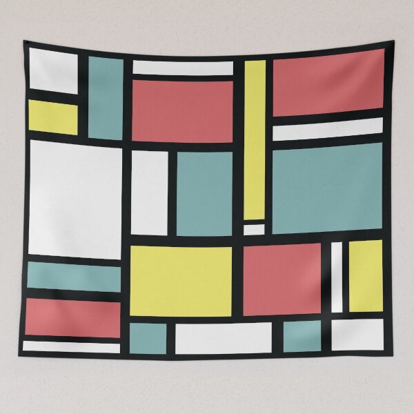 Item preview, Mondrian Pastel tshirt - home decor designed and sold by Ga Na.