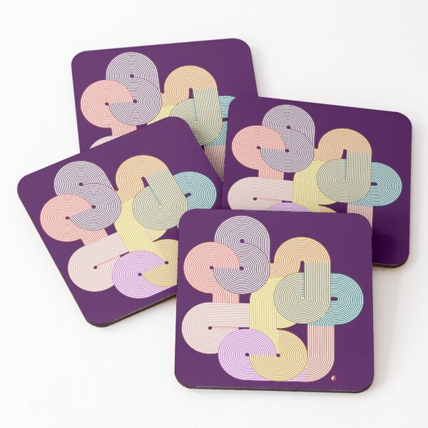 Item preview, Abstract circles - geometric retro lines designed and sold by fraga-ro.