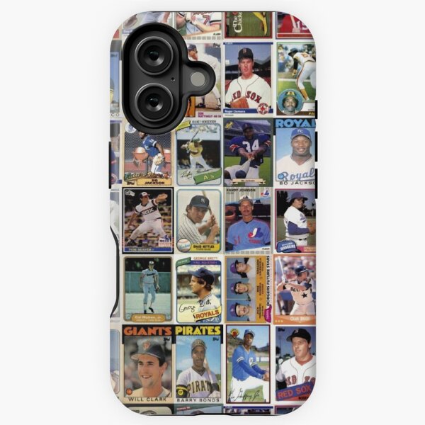 Item preview, baseball cards wallpaper designed and sold by Scratchy-Ed.