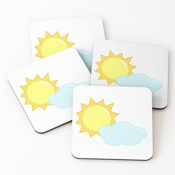 Item preview, Cute Sun and Cloud Weather Icon designed and sold by Kelly Leung.