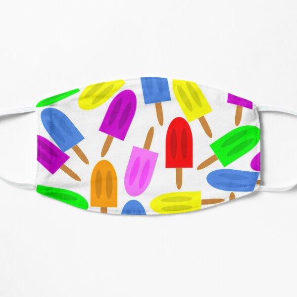 Colorful Popsicles Flat Mask